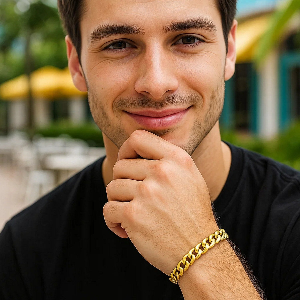 8.0mm 10k Yellow Gold Light Miami Cuban Bracelet - LinkagejewelrydesignLinkagejewelrydesign