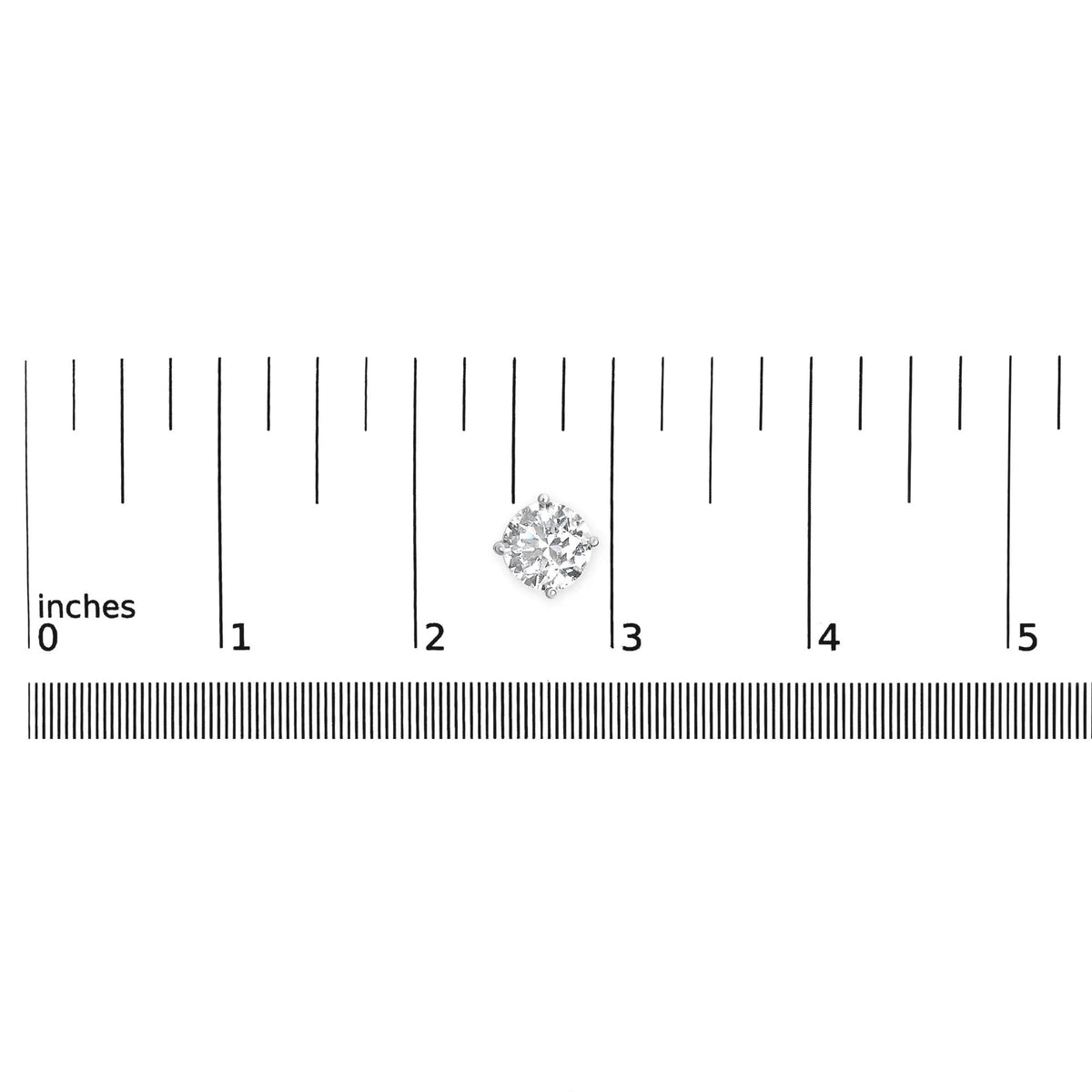 .925 Sterling Silver Round Brilliant Cut Lab Grown Diamond 4 - Prong Classic Solitaire Stud Earrings - LinkagejewelrydesignLinkagejewelrydesign