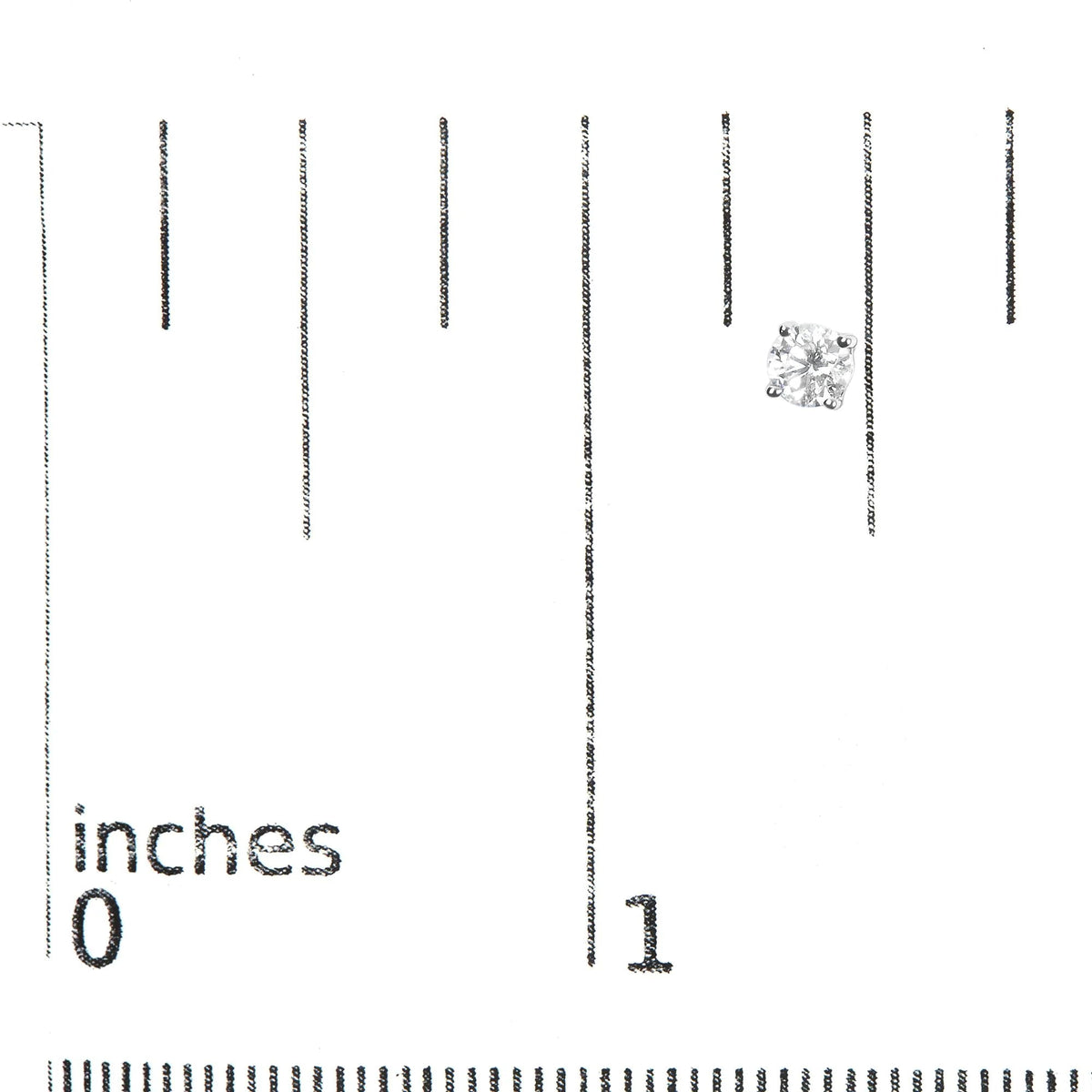 .925 Sterling Silver Silver Round Lab Grown Diamond Classic 4 - Prong Solitaire Stud Earrings (F - G Color, VS1 - VS2 Clarity) - LinkagejewelrydesignLinkagejewelrydesign