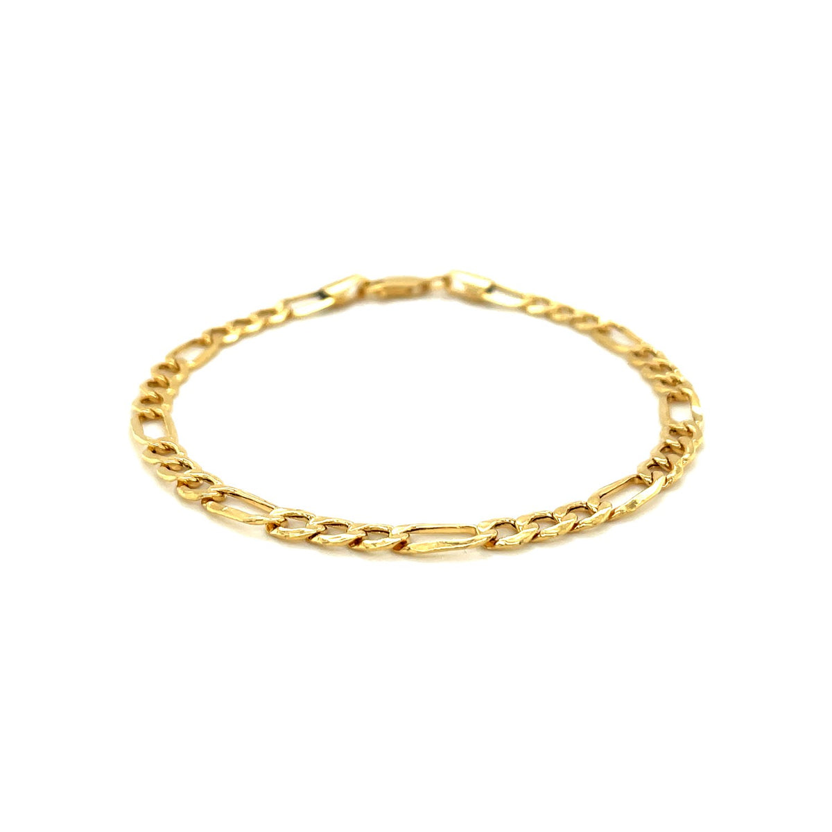 14k Yellow Gold Lite Figaro Bracelet (4.70 mm)