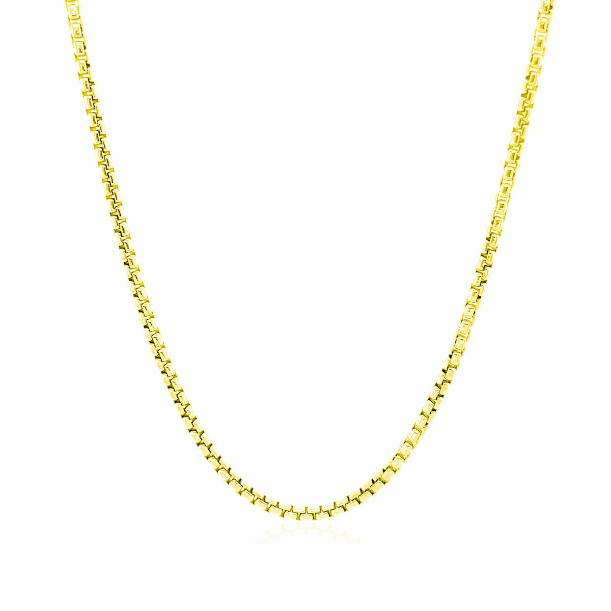 14k Yellow Gold Round Box Chain (1.8 mm)