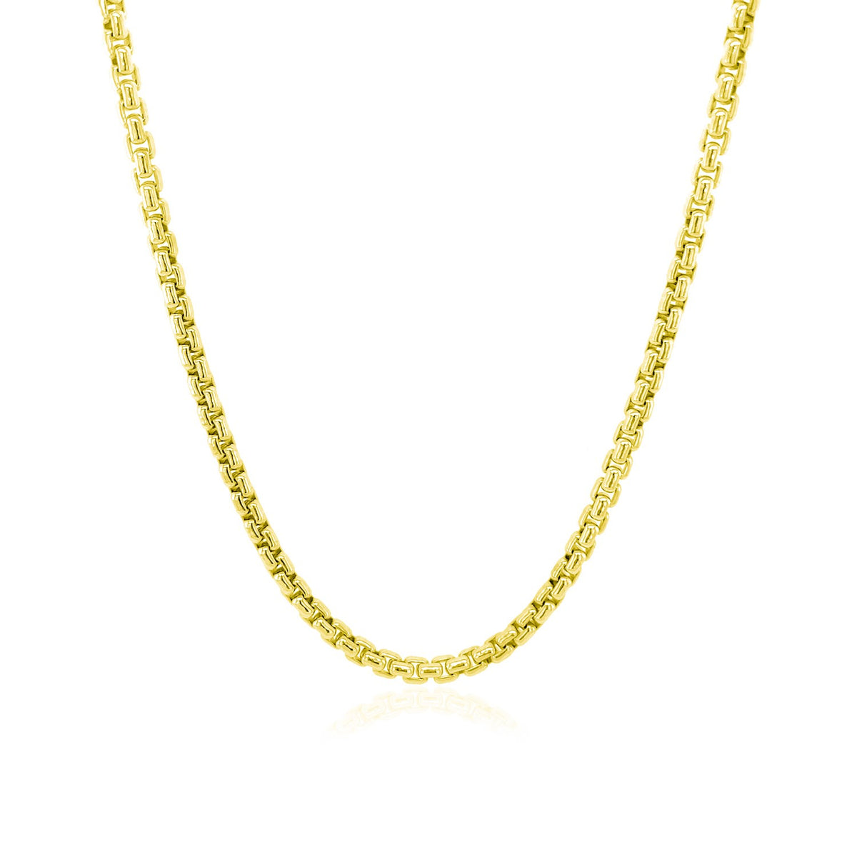 14k Yellow Gold Round Box Chain (2.50 mm)