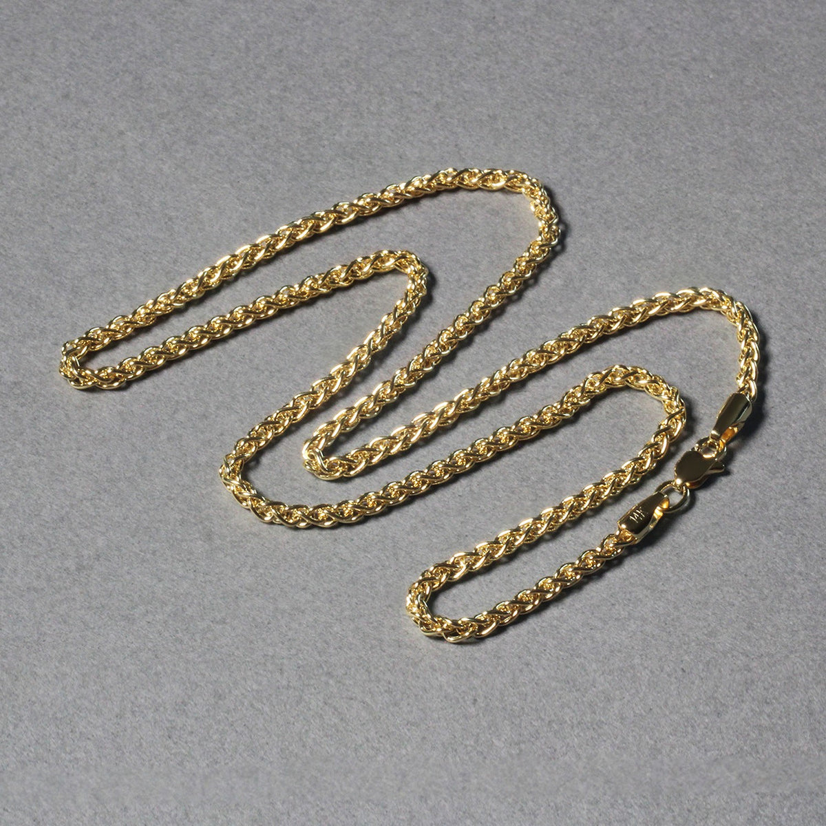 14k Yellow Gold  Light Weight Wheat Chain (2.40 mm)