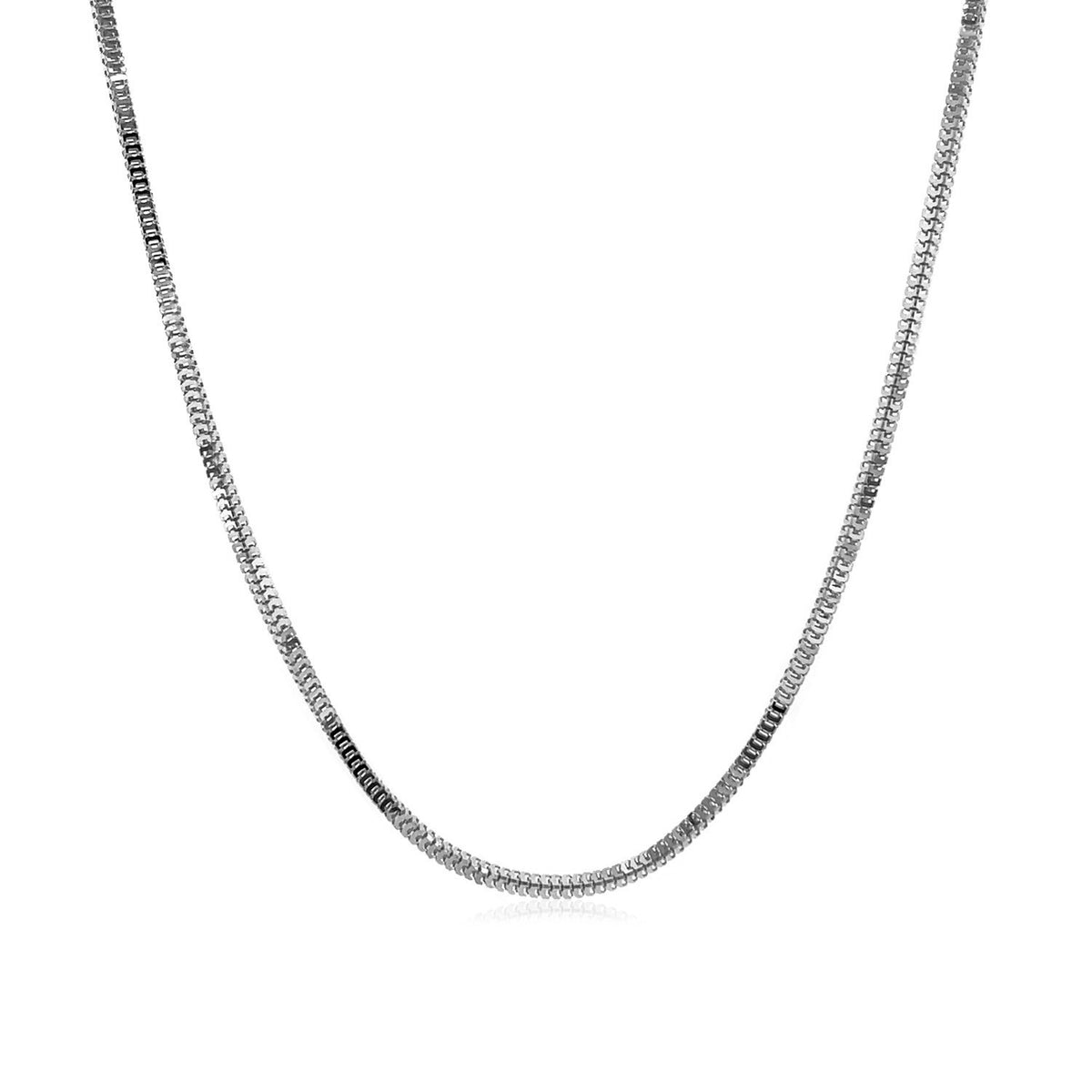 14k White Gold Milano Chain (1.10 mm)