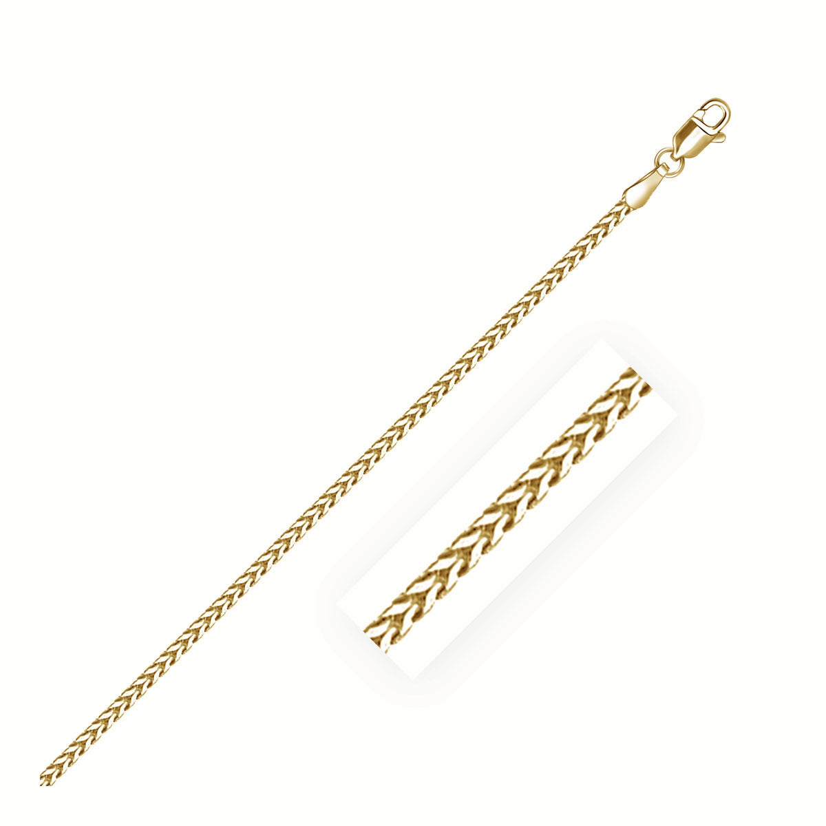 18k Yellow Gold Franco Chain  (1.60 mm)