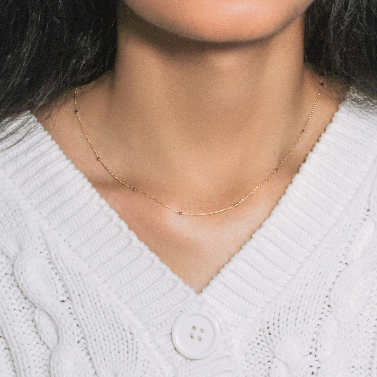 Bead Links Pendant Chain in 14k Yellow Gold (1.50 mm) - LinkagejewelrydesignLinkagejewelrydesign