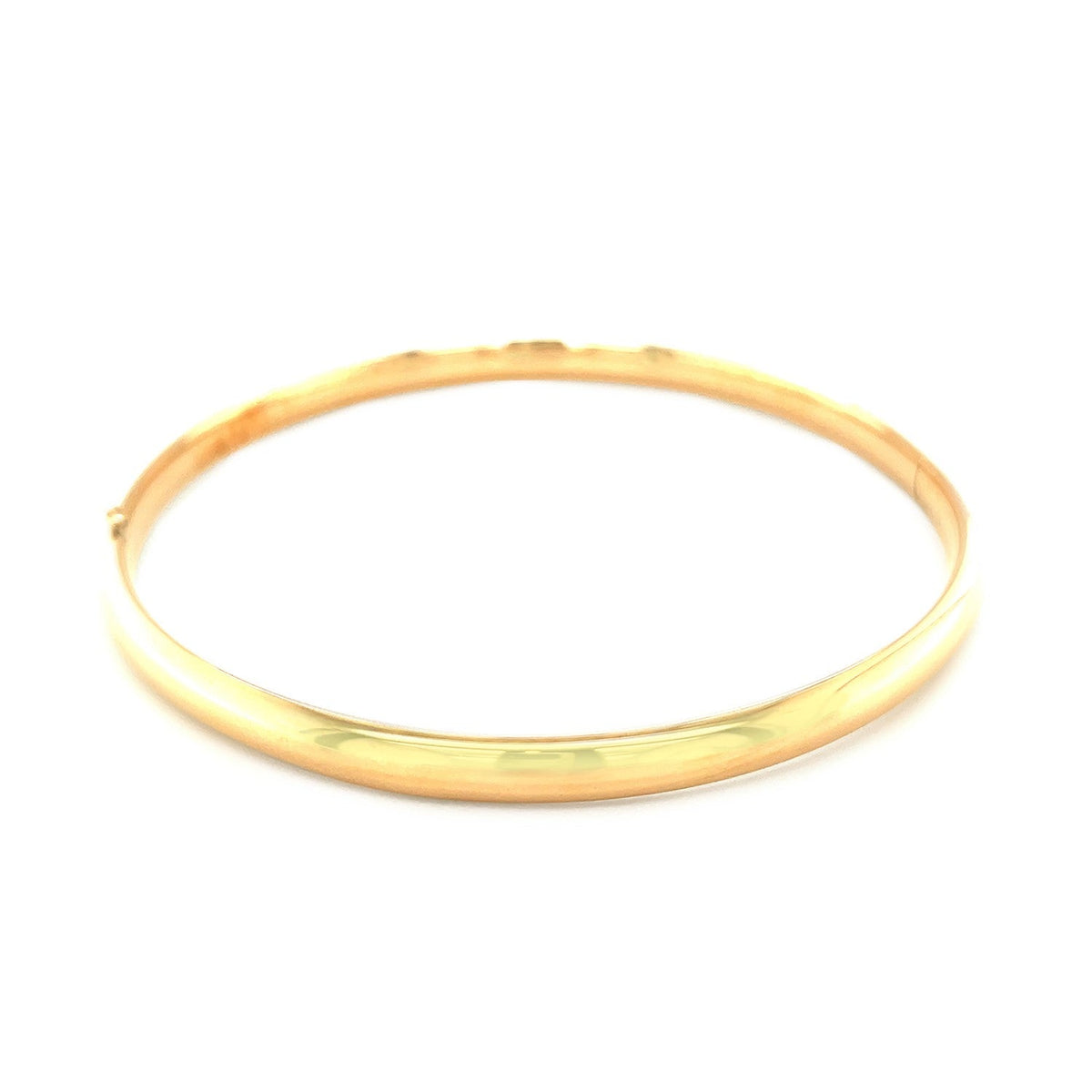 Classic Bangle in 14k Yellow Gold (5.00 mm) - LinkagejewelrydesignLinkagejewelrydesign