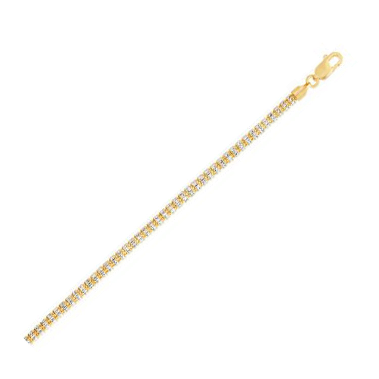 Ice Barrel Chain in 14k Yellow Gold (3.23 mm) - LinkagejewelrydesignLinkagejewelrydesign