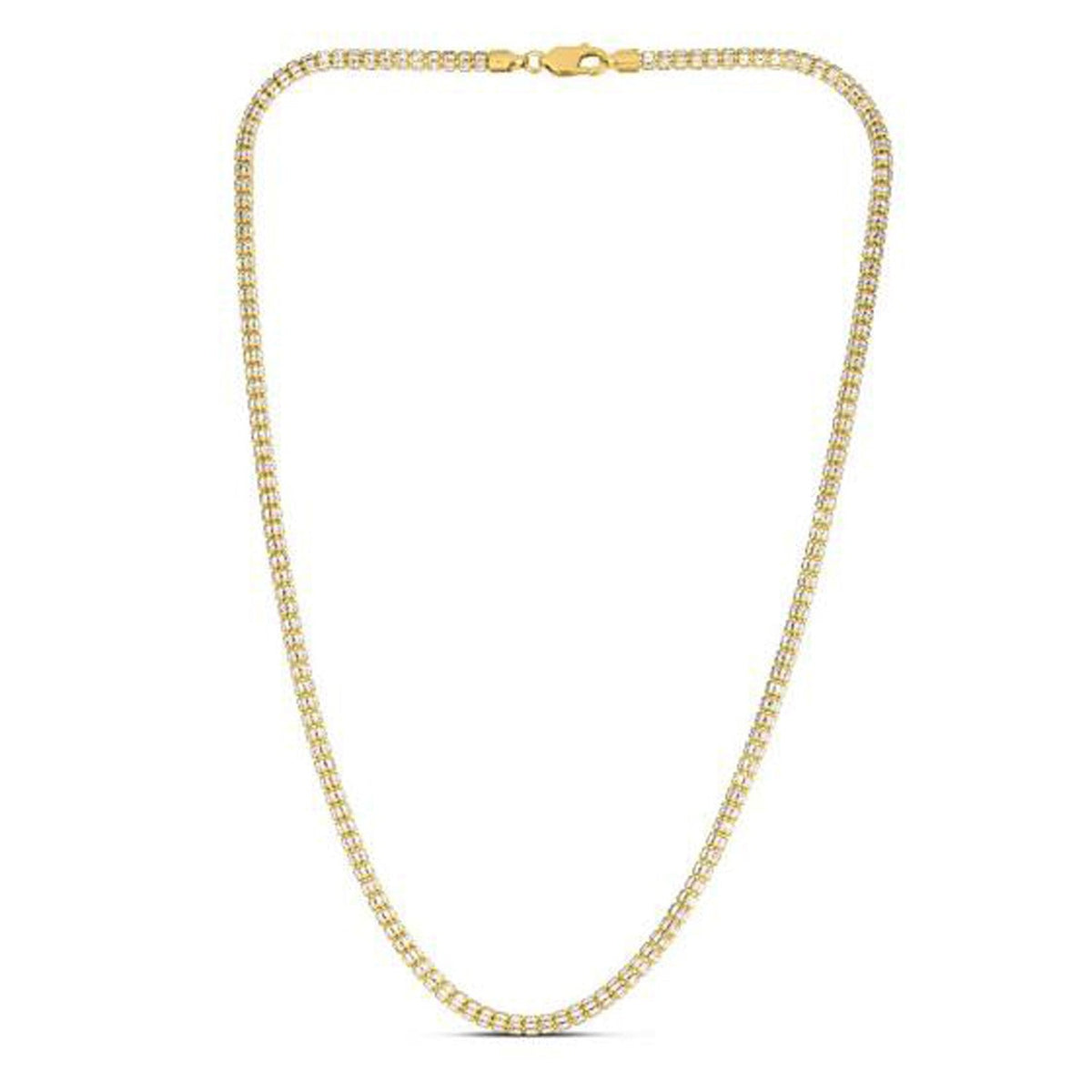 Ice Barrel Chain in 14k Yellow Gold (3.23 mm) - LinkagejewelrydesignLinkagejewelrydesign