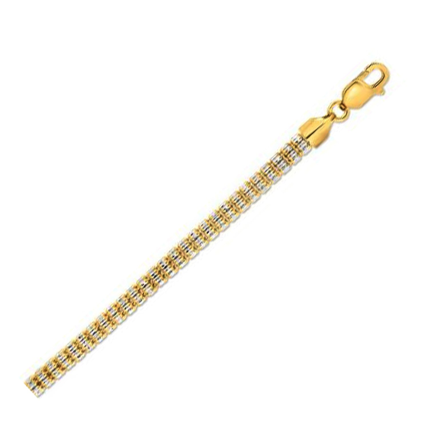 Ice Barrel Chain in 14k Yellow Gold (4.25 mm) - LinkagejewelrydesignLinkagejewelrydesign
