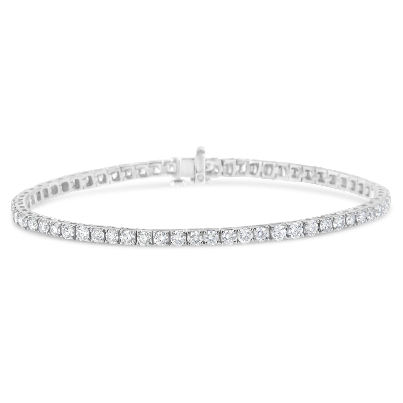 IGI Certified Diamond 14K White Gold Classic 7” Tennis Bracelet - Choice of Carat Weights - LinkagejewelrydesignLinkagejewelrydesign