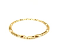 4.6mm 14k Yellow Gold Lite Figaro Bracelet