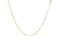 14K Yellow Gold Fine Paperclip Chain (1.2mm)