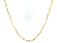 2.3mm 14k Yellow Gold Rolo Chain