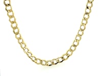 4.4mm 10k Yellow Gold Curb Chain