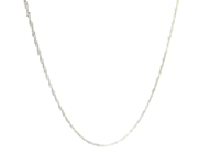 14k White Gold Singapore Chain 0.8mm