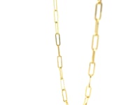 14K Yellow Gold Paperclip Chain (2.5mm)