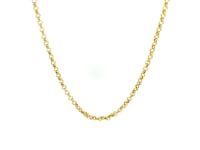 2.3mm 10k Yellow Gold Rolo Chain