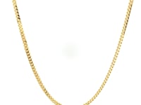 2.2mm 18k Yellow Gold Gourmette Chain