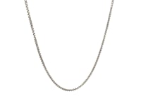 Sterling Silver Rhodium Plated Box Chain 1.3mm