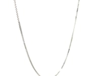 18k White Gold Classic Box Chain 0.9 mm