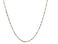 Sterling Silver 1.5mm Adjustable Singapore Chain