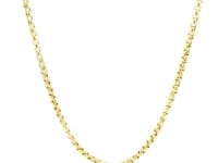 2.4mm 14k Yellow Gold Round Box Chain