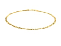 14k Yellow Gold Figaro Bracelet 1.5mm