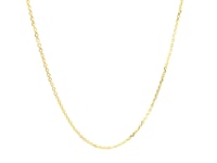 10k Yellow Gold Diamond Cut Cable Link Chain 1.1mm