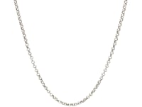 14k White Gold Rolo Chain 1.9mm