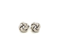 Sterling Silver Polished Love Knot Earrings