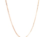 14k Rose Gold Diamond Cut Cable Link Chain 1.1mm