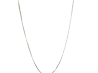 14k White Gold Classic Box Chain 0.45mm