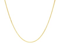 14k Yellow Gold Bead Chain 1.0mm (1.00 mm)