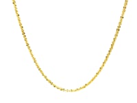 14k Yellow Gold Sparkle Chain 1.5mm