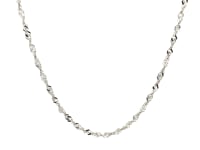 14k White Gold Singapore Chain 1.7mm