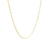 14k Yellow Gold Singapore Chain 0.6mm (0.60 mm)