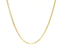 Double Extendable Cable Chain in 14k Yellow Gold (1.80 mm)