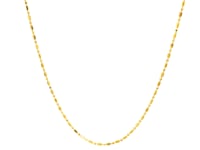14k Yellow Gold Diamond-Cut Bead Chain (0.90 mm)