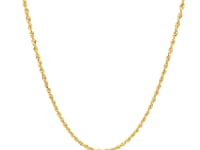 14k Yellow Gold Light Rope Chain 1.5mm