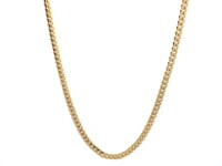 3.2mm 14k Yellow Gold Classic Solid Miami Cuban Chain