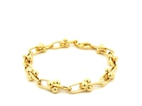 14k Yellow Gold 7 1/2 inch Jax Chain Bracelet