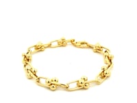 14k Yellow Gold 7 1/2 inch Jax Chain Bracelet (5.00 mm)