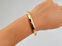 14k Yellow Gold Trilogy Diamond Bangle (5.40 mm)