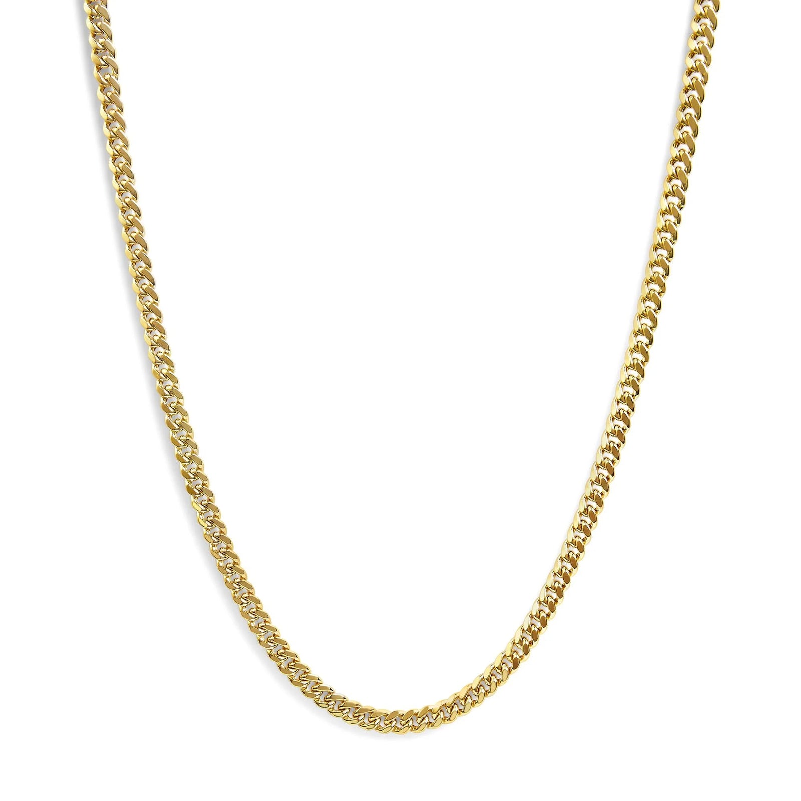Semi - Solid 14K Yellow Gold 6.1mm Classic Miami Cuban Chain Necklace - LinkagejewelrydesignLinkagejewelrydesign