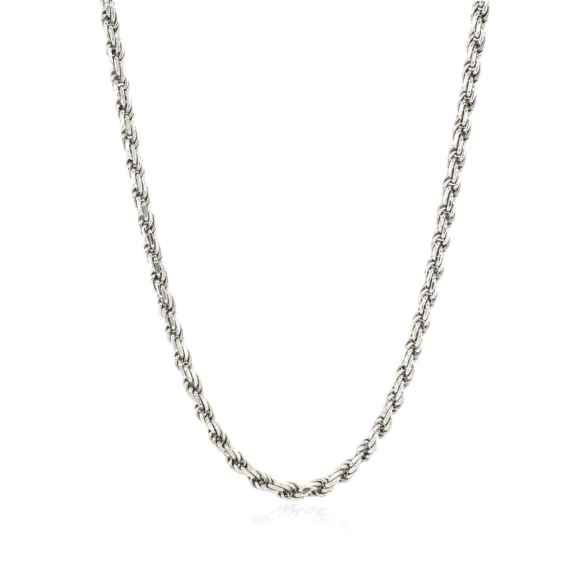 Sterling Silver Diamond Cut Rope Style Chain (2.90 mm) - LinkagejewelrydesignLinkagejewelrydesign