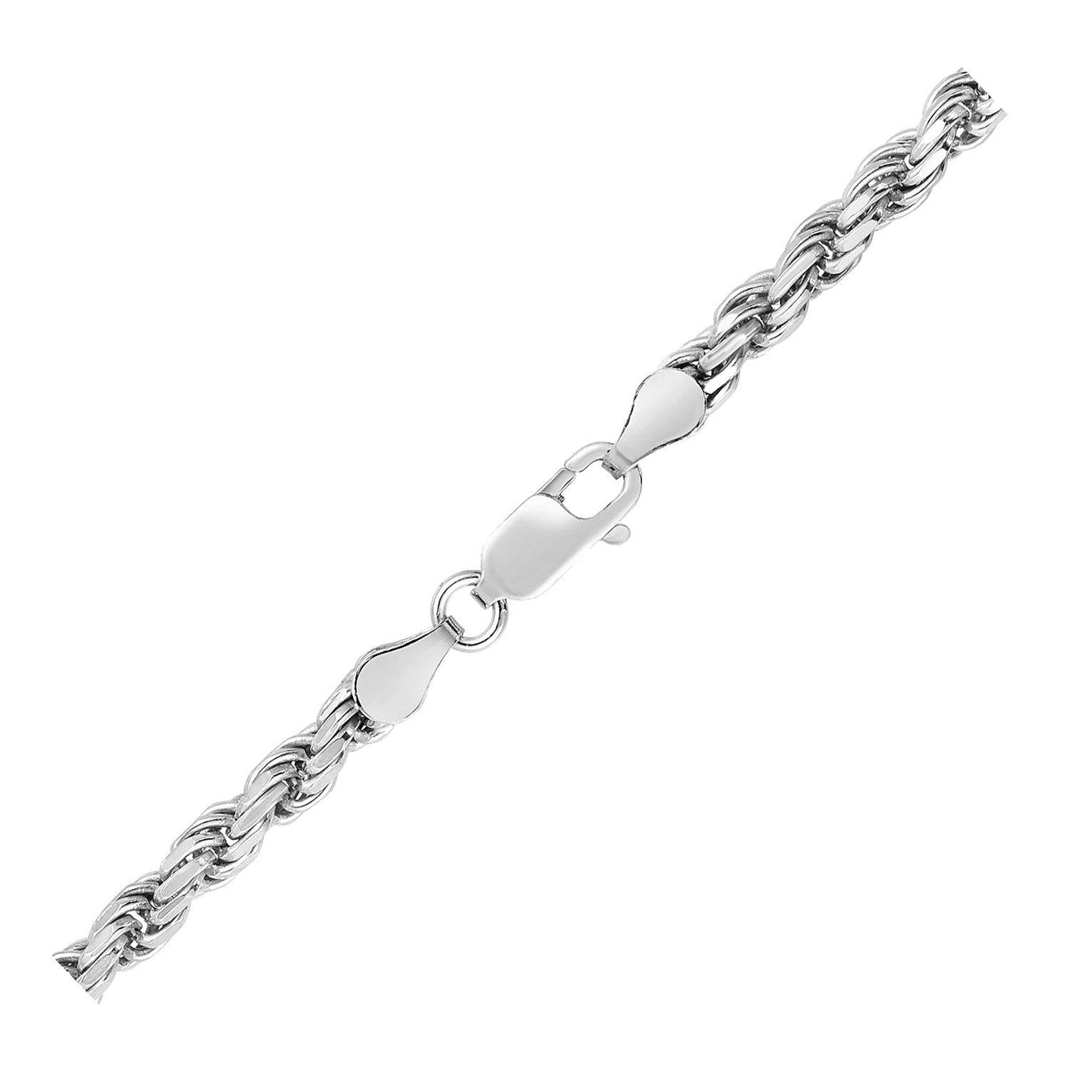 Sterling Silver Diamond Cut Rope Style Chain (3.60 mm) - LinkagejewelrydesignLinkagejewelrydesign