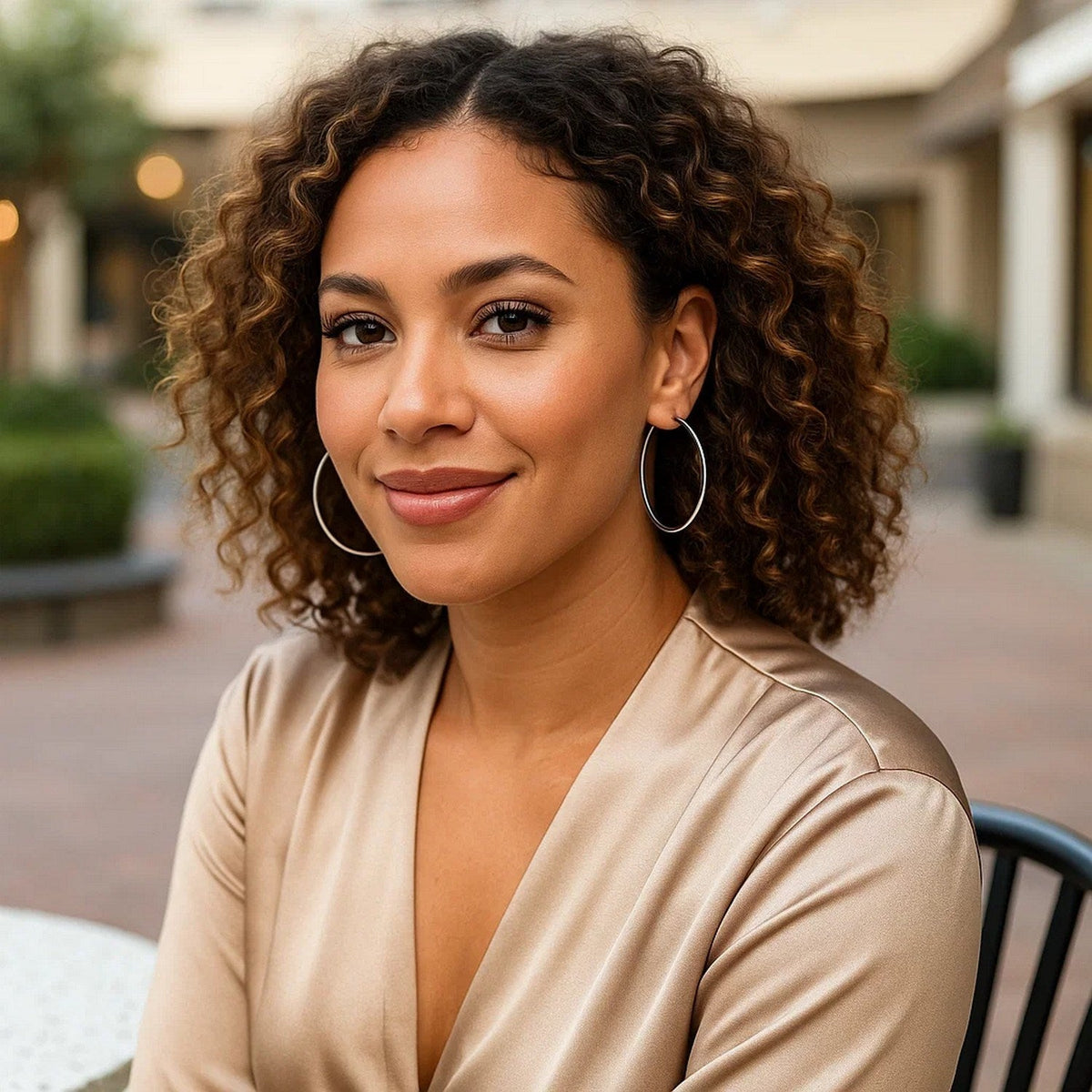 Sterling Silver Large Polished Round Hoop Earrings - LinkagejewelrydesignLinkagejewelrydesign