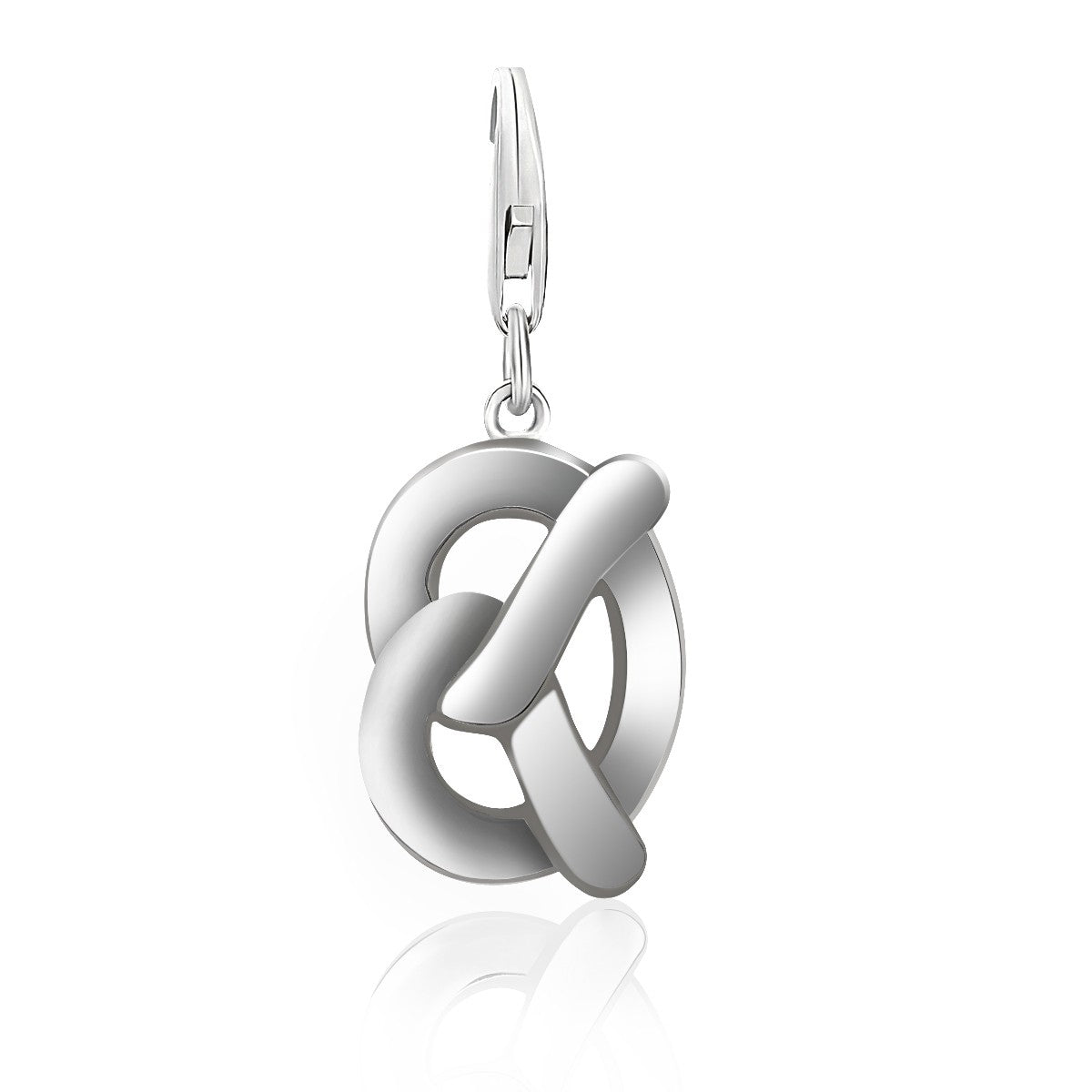 Sterling Silver Pretzel Charm - LinkagejewelrydesignLinkagejewelrydesign