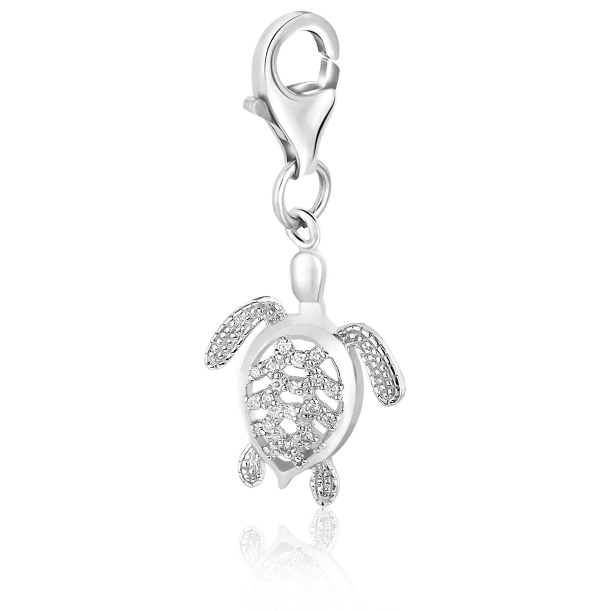 Sterling Silver Turtle Charm - LinkagejewelrydesignLinkagejewelrydesign